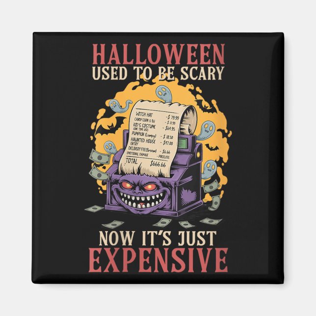 Womens Halloween Used To Be Y Now Its Just Expensi Magnet (Front)