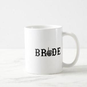 Womens Halloween Wedding Bride Groom Skeleton Till Coffee Mug
