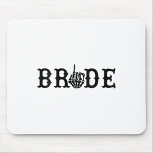 Womens Halloween Wedding Bride Groom Skeleton Till Mouse Pad
