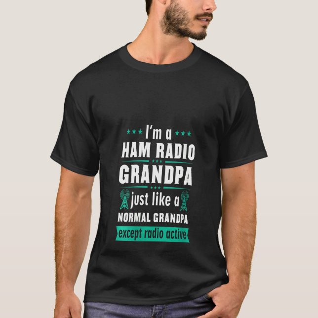 Womens Ham Radio Operator Hobbyist Receiver Grandf T-Shirt (Front)