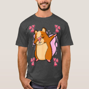 Womens Hamster Art Drawing Hearts Girls Hammy T-Shirt