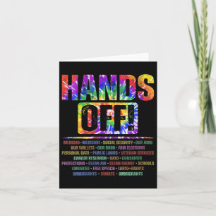 Womens Hands Off Protest Social Security And Medic Card