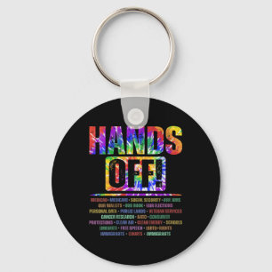 Womens Hands Off Protest Social Security And Medic Key Ring