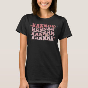 Womens HANNAH HANNA Name in Japanese, Given Name, T-Shirt