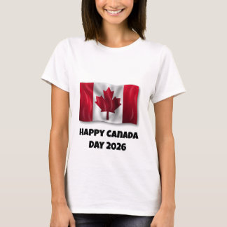 Women's Happy Canada Day T-shirt