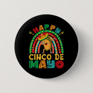 Womens Happy Cinco De Mayo Mexican Fiesta 5 De May 6 Cm Round Badge
