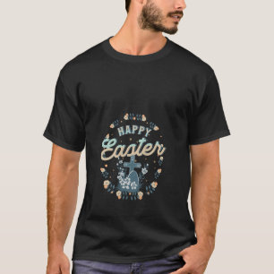 Womens Happy Easter Christian Cross Women Girls Vi T-Shirt