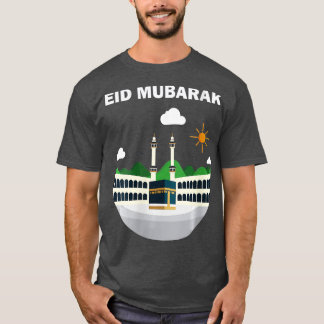 Womens Happy Eid Mubarak 2023 AlFitr AlAdha Hajj M T-Shirt