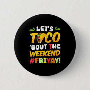 Womens Happy Friday Fri Yay Teacher School Meme V- 6 Cm Round Badge