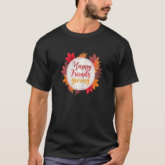 Womens  Happy Friendsgiving 2022 Cute Turkey Frien T-Shirt (Front)