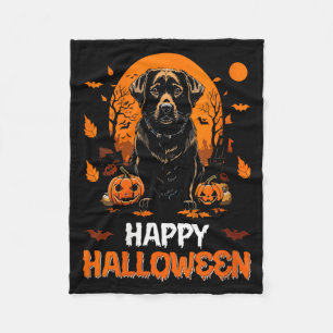 Womens Happy Halloween Dog 2 Fleece Blanket