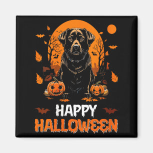 Womens Happy Halloween Dog 2 Magnet