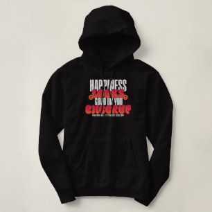 WOMEN'S HAPPY LOOK CHEER UP PULLOVER HOODIE 