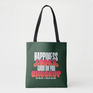 WOMEN'S HAPPY LOOK CHEER UP TOTE BAG