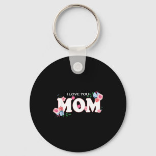 Womens happy mother's day i love you mum key ring