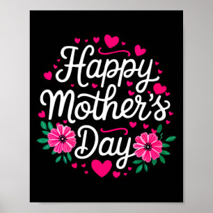 Womens happy mother's day shirt women mum grandmaW Poster