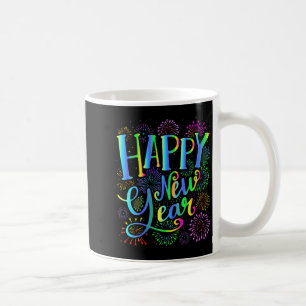 Womens Happy New Year 2026 V-neck  Coffee Mug