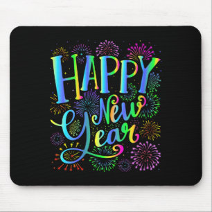 Womens Happy New Year 2026 V-neck  Mouse Pad