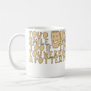 Womens Happy Pottery Coffee Mug