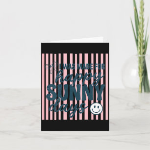 Womens happy summer quote positive aesthetic cute card
