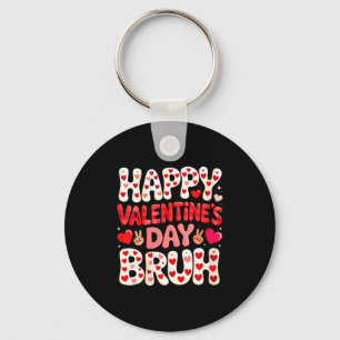 Women's Happy Valentine's Day Hearts Matching Kids Key Ring