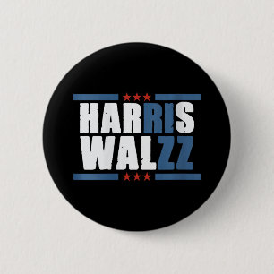 Womens Harris Wz Rizz Funny Voting Kamala Presiden 6 Cm Round Badge