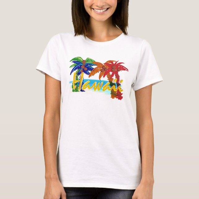 Womens Hawaii beach shirt (Front)