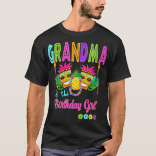 Womens Hawaiian Luau Birthday Party Matching Tiki T-Shirt