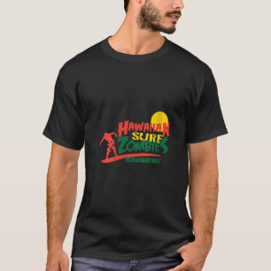 Womens Hawaiian Surf Zombies Hawaii Scary Hallowee T-Shirt