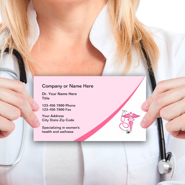 Women's Health And Medical Clinic Business Card (Creator Uploaded)