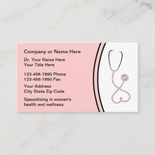 Women's Health Medical Business Cards