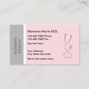 Women's Health Medical Doctor Appointment Cards
