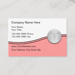 Women's Health Medical Theme Business Card