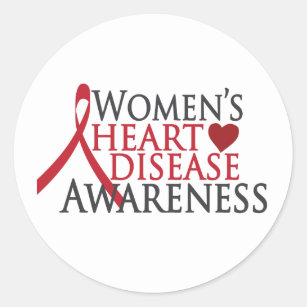 Women's Heart Disease Awareness Classic Round Sticker