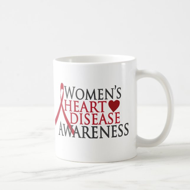 Women's Heart Disease Awareness Coffee Mug (Right)