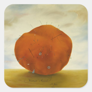 Women's Heart Square Sticker