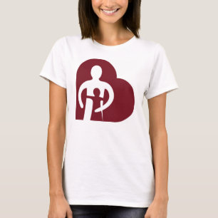 Womens Heart Tee (white)