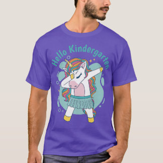 Womens Hello Kindergarten Unicorn Teachers  T-Shirt