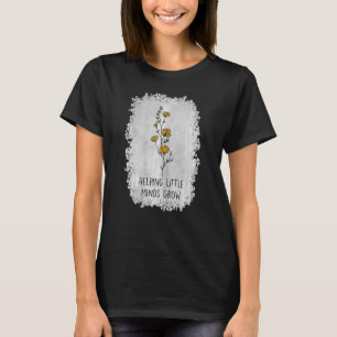 Womens Helping Little Minds Grow Splatter T-Shirt