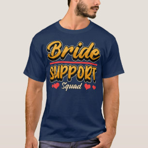 Womens Hen Night Hen Party Bride support Squad T-Shirt