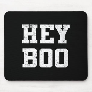 Womens Hey Boo Halloween Mouse Pad