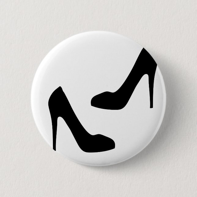 Womens High Heel Shoes in Silhouette 6 Cm Round Badge (Front)