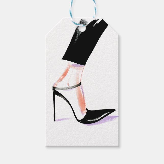 Women's high-heeled shoes gift tags (Front)