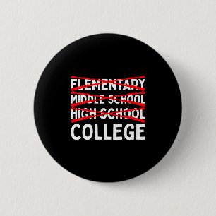 Womens high school graduation 2025 12th grade 6 cm round badge