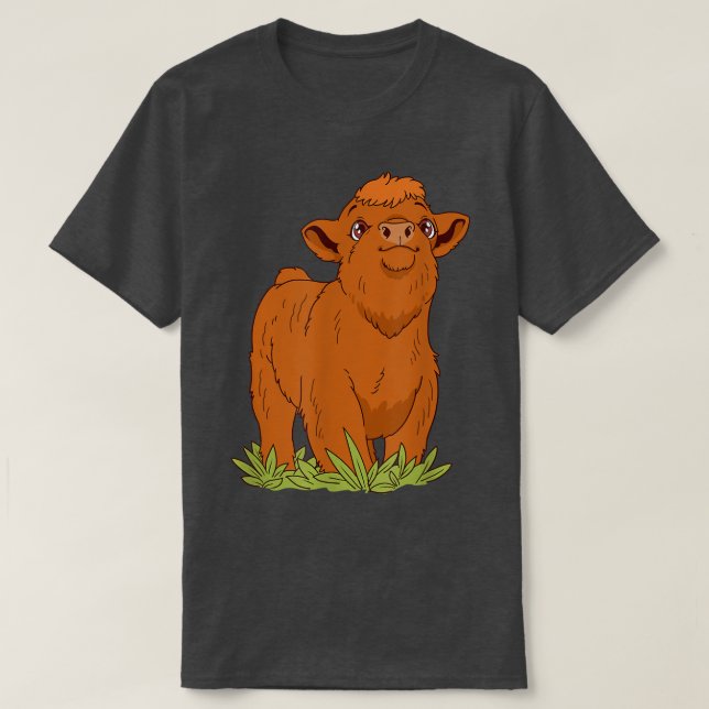 Womens Highland Cow Farmers Longhorn Cattle  T-Shirt (Design Front)