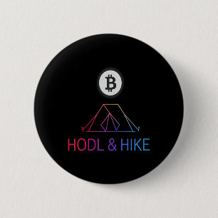 Womens Hiking Adventure Hike Blockchain Sats Freed 6 Cm Round Badge