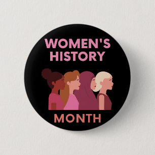 Women's History Month 6 Cm Round Badge