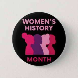 Women's History Month 6 Cm Round Badge