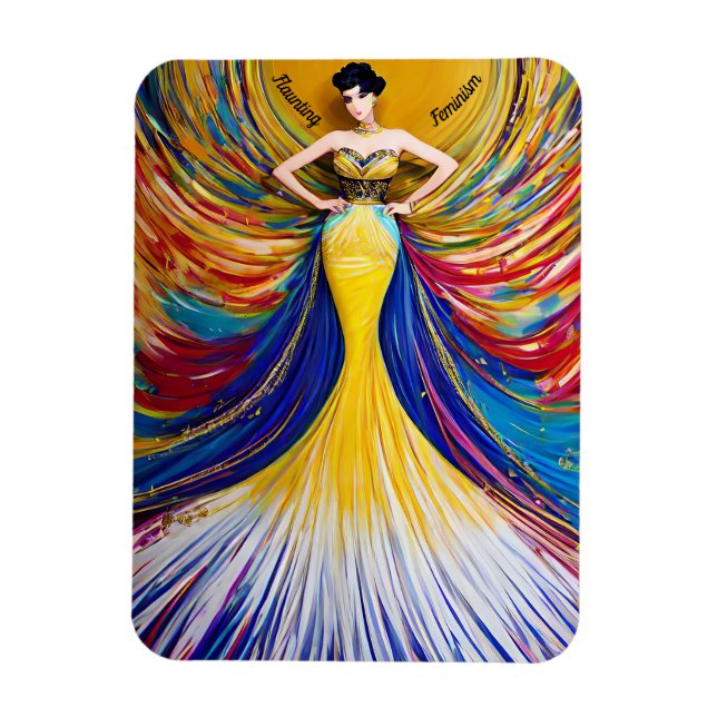Women's History Month, Elegant Woman Magnet (Vertical)