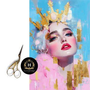 Womens History Month Modern Royalty Decoupage Tissue Paper